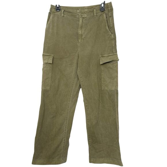 Gap Mid Rise Loose Kathi Cargo Pants Olive Green Women 6 Utility Grunge Urban - Picture 2 of 13